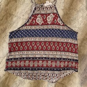 Full tilt printed crop top